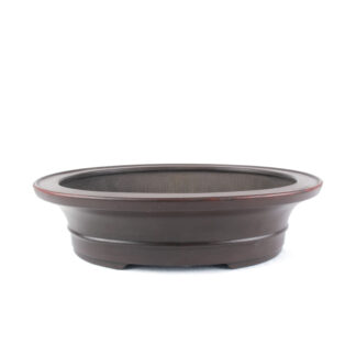 Black/Brown Unglazed Shohin Pot by Bigei